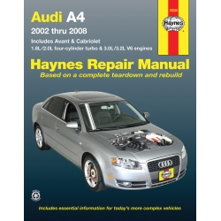 Instrukcje Haynes - Audi A4 Sedan, Avant, i Cabriolet (2002-2008) 